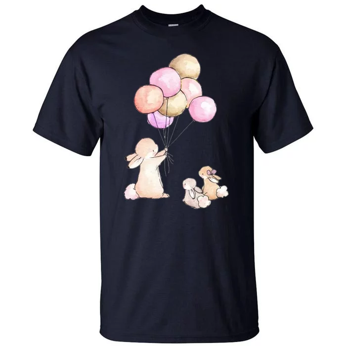 Cute Bunny Rabbit Balloon Tall T-Shirt