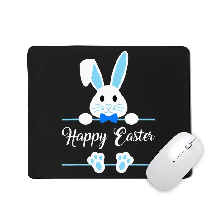 Cute Bunny Rabbit Face Happy Easter Day Mousepad