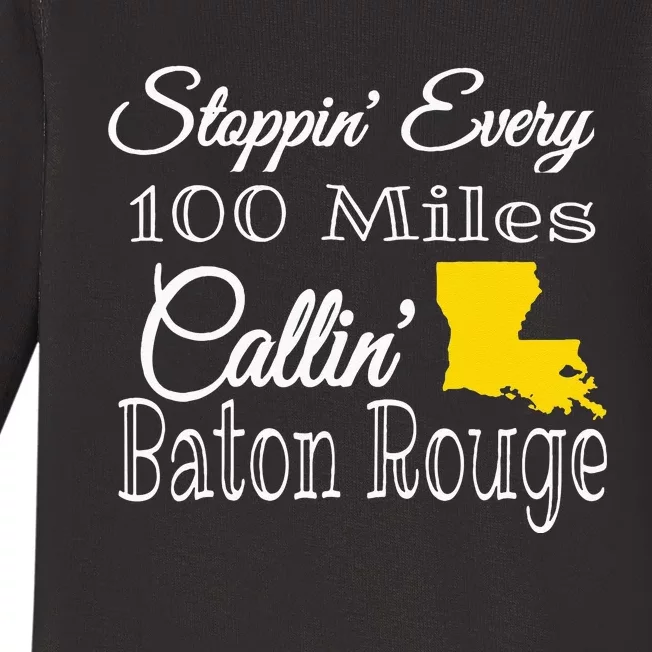 Callin Baton Rouge Music Concert Baby Long Sleeve Bodysuit