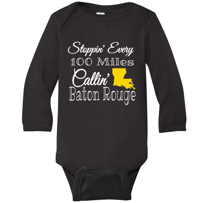 Callin Baton Rouge Music Concert Baby Long Sleeve Bodysuit