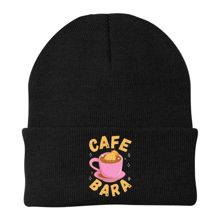 Cafe Bara Rodent Animals Vintage Capybaras Funny Capybara Knit Cap Winter Beanie