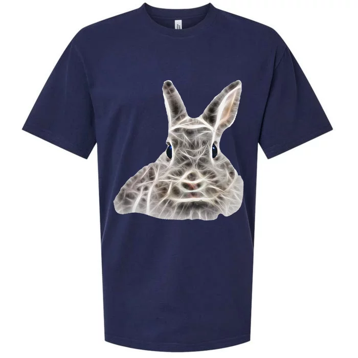 Cool Bunny Rabbit Graphic Great Funny Easter Gift Sueded Cloud Jersey T-Shirt