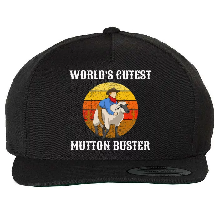 Cutest Buster Rodeo Mutton Busting Wool Snapback Cap