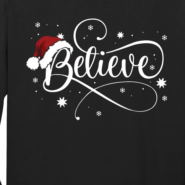 Christmas Believe Santa Claus Believe Christmas Long Sleeve Shirt