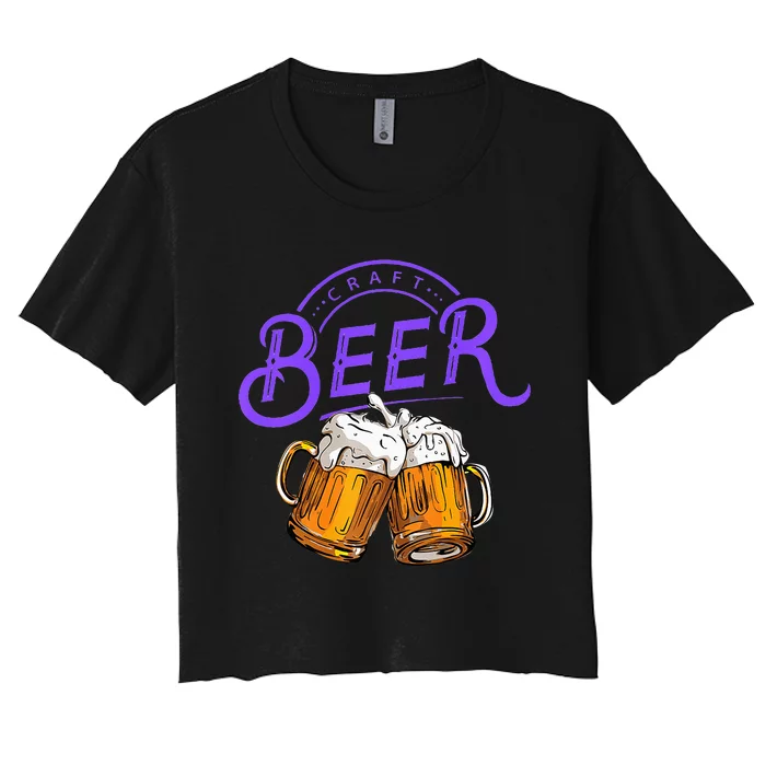 Craft Beer Summer Women's Crop Top Tee