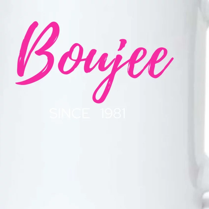 Classy Boujee Since 1981 Gift Black Color Changing Mug