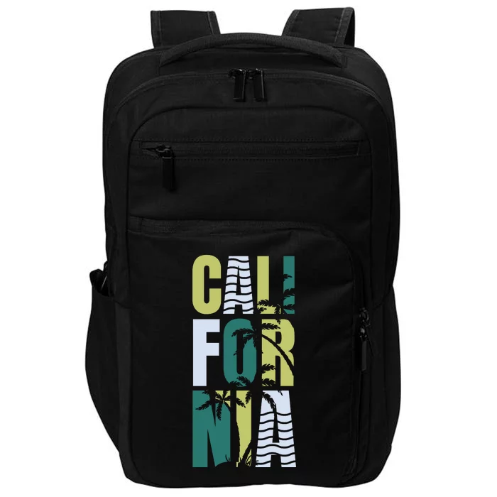 California Beach Summer Vibes Impact Tech Backpack