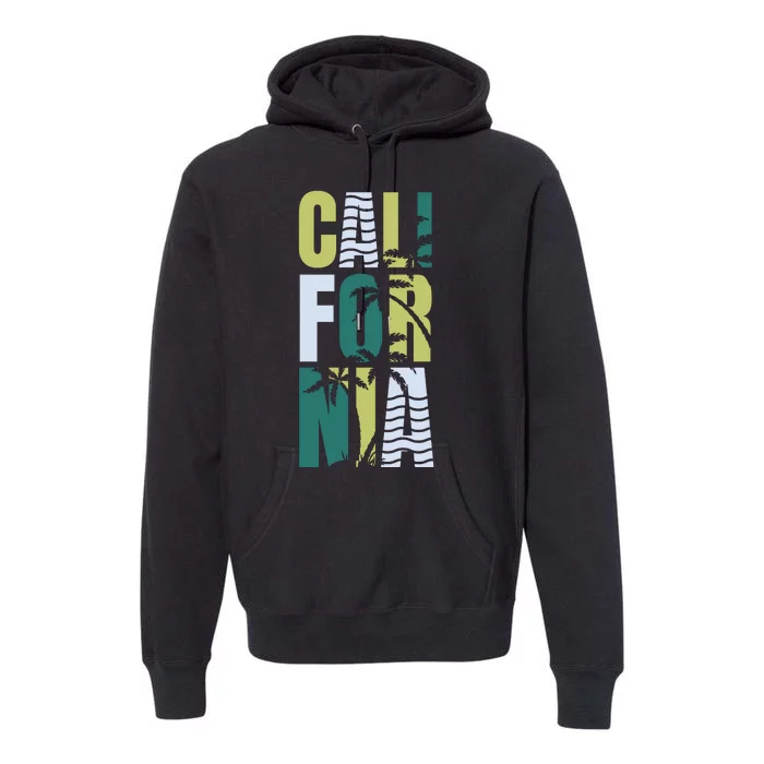 California Beach Summer Vibes Premium Hoodie