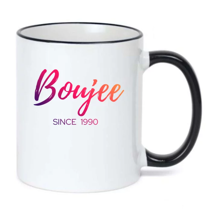 Classy Boujee Since 1990 Gift Black Color Changing Mug