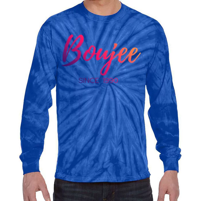 Classy Boujee Since 1990 Gift Tie-Dye Long Sleeve Shirt