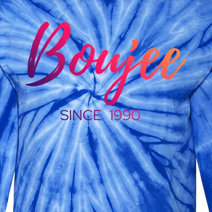 Classy Boujee Since 1990 Gift Tie-Dye Long Sleeve Shirt