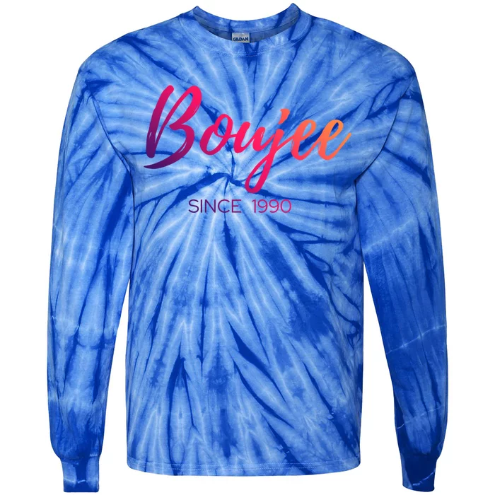 Classy Boujee Since 1990 Gift Tie-Dye Long Sleeve Shirt