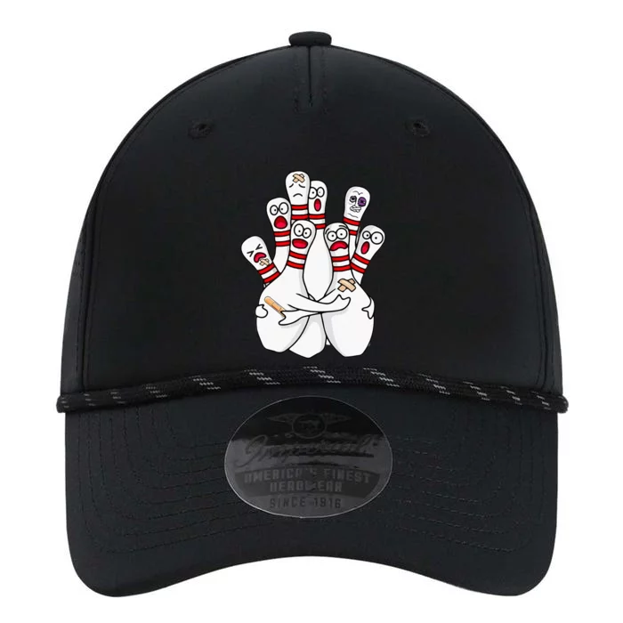 Cartoon Bowling Scared Bowling Pins Funny Sport Bowler Performance The Dyno Cap