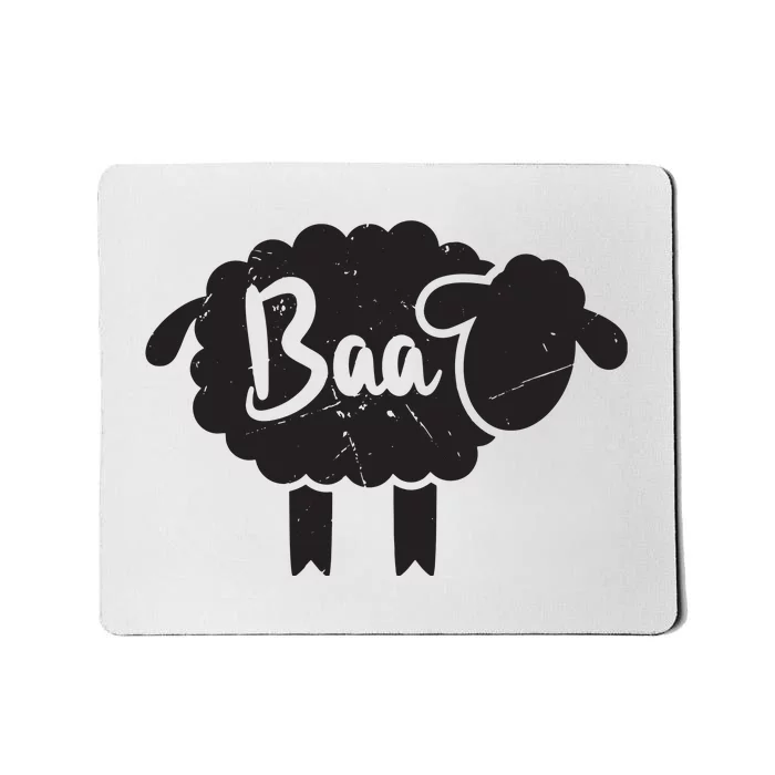 Cute Baa Sheepp Sound Black Sheepp Toy Lovers Gift Mousepad