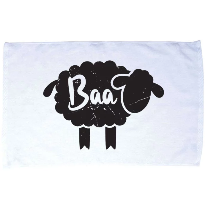 Cute Baa Sheepp Sound Black Sheepp Toy Lovers Gift Microfiber Hand Towel