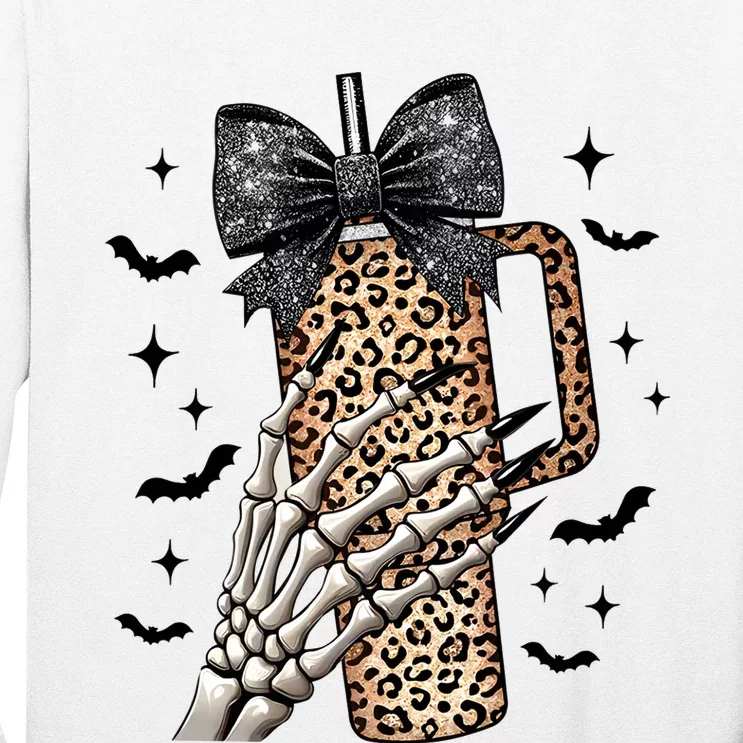 Coquette Bow Skeleton Bougie Long Sleeve Shirt