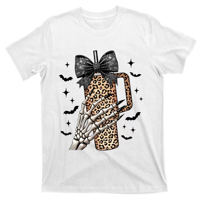 Coquette Bow Skeleton Bougie T-Shirt