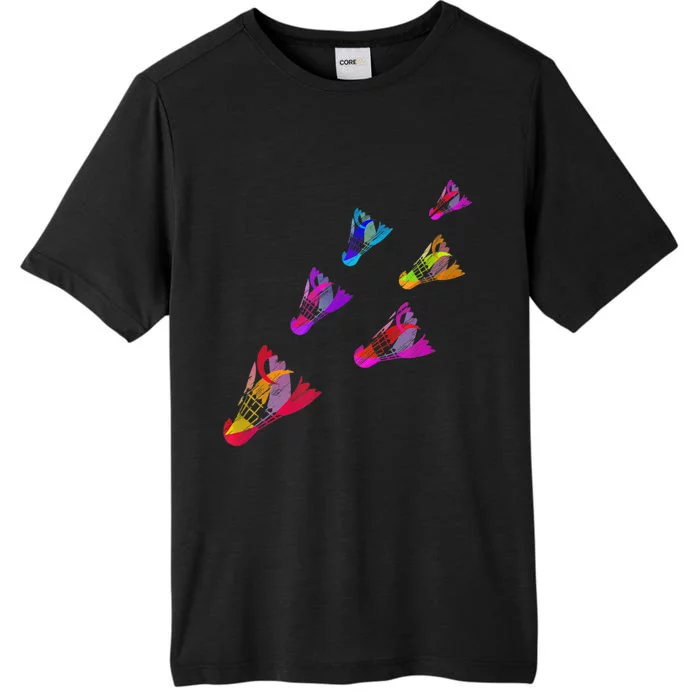 Colorful Badminton Shuttlecock Art Sports ChromaSoft Performance T-Shirt