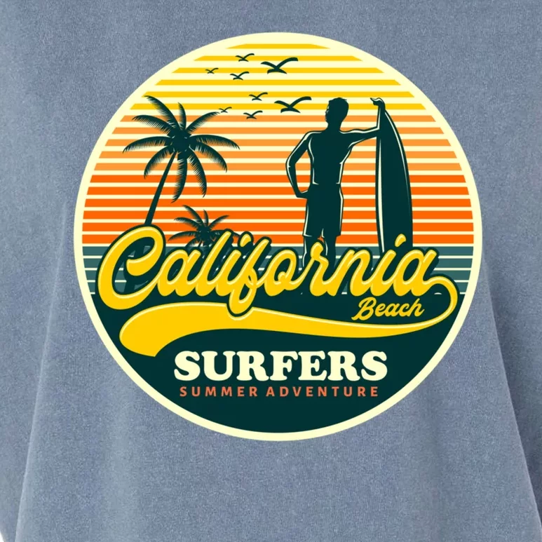 California Beach Surfers Summer Garment-Dyed Women's Muscle Tee