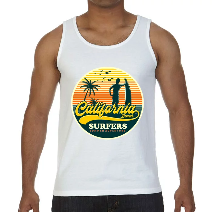 California Beach Surfers Summer Comfort Colors® Tank Top