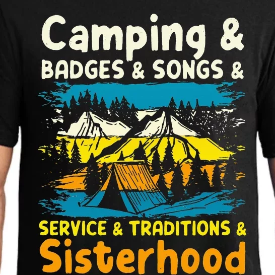 Camping Badges Songs Service Traditions Sisterhood Pajama Set