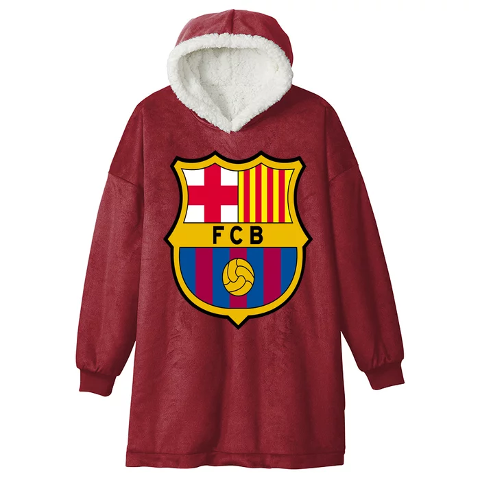 Cool Barcelona Soccer Jersey Hooded Wearable Blanket