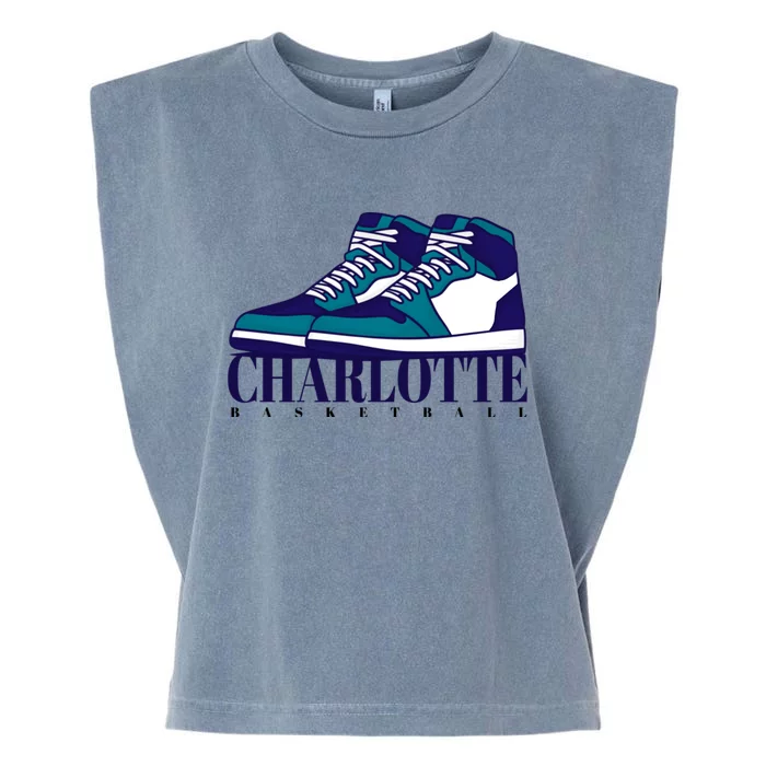 Charlotte Basketball Sneakers Garment-Dyed Women's Muscle Tee