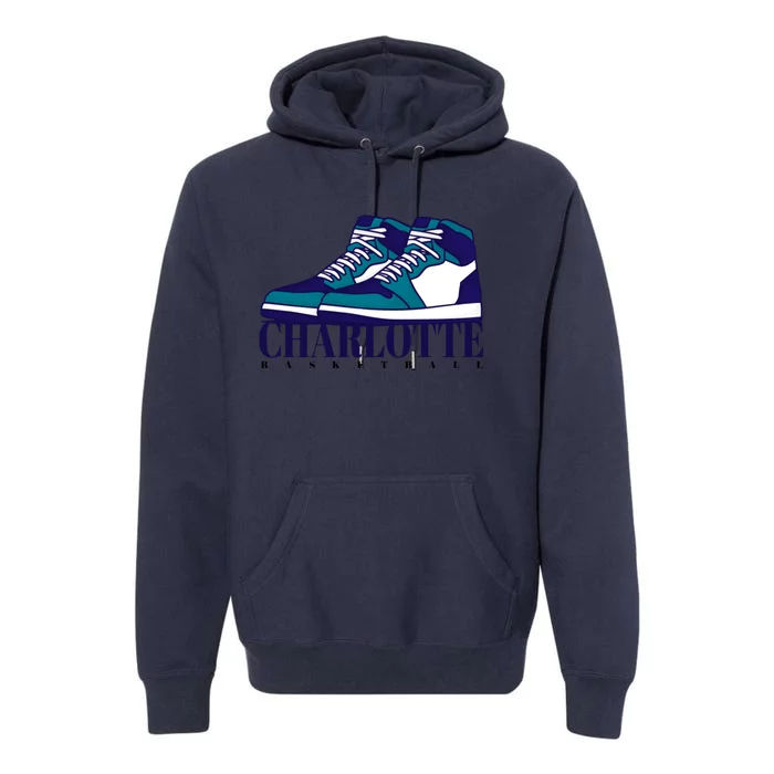 Charlotte Basketball Sneakers Premium Hoodie