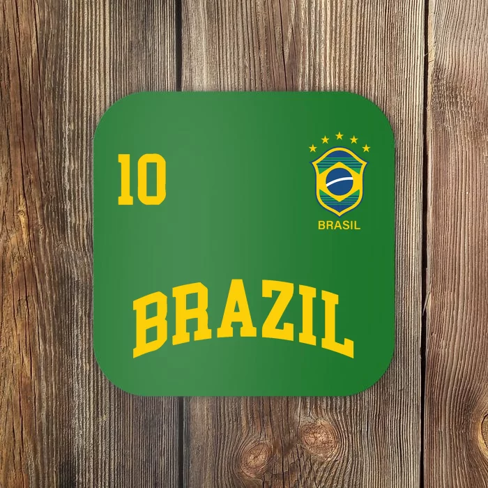 Cool Brazil Soccer Jersey Coaster