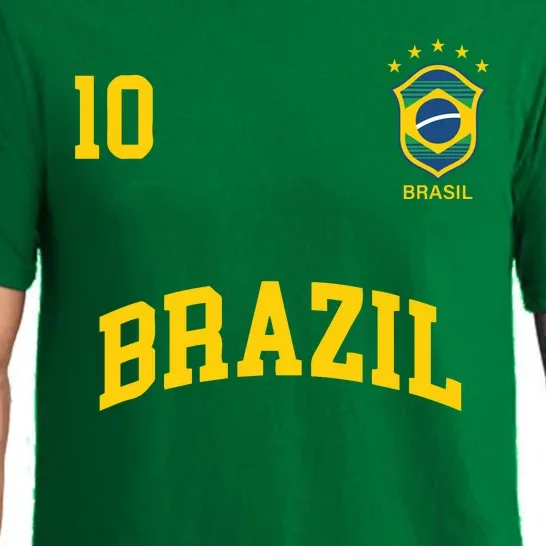 Cool Brazil Soccer Jersey Pajama Set