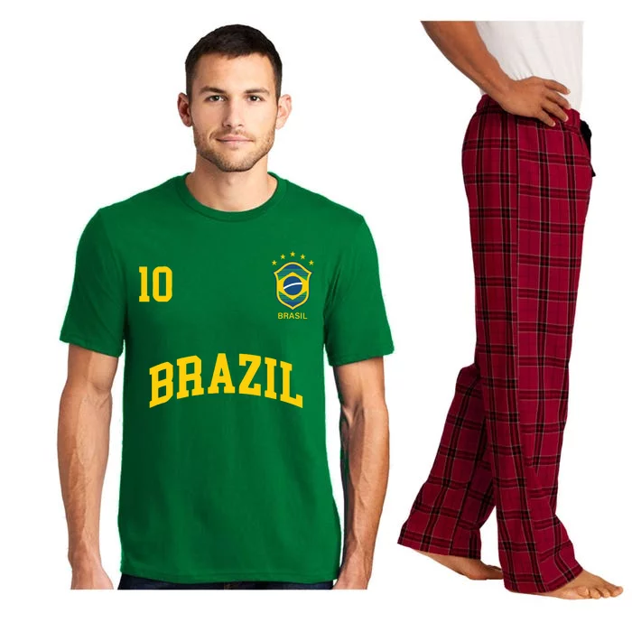 Cool Brazil Soccer Jersey Pajama Set