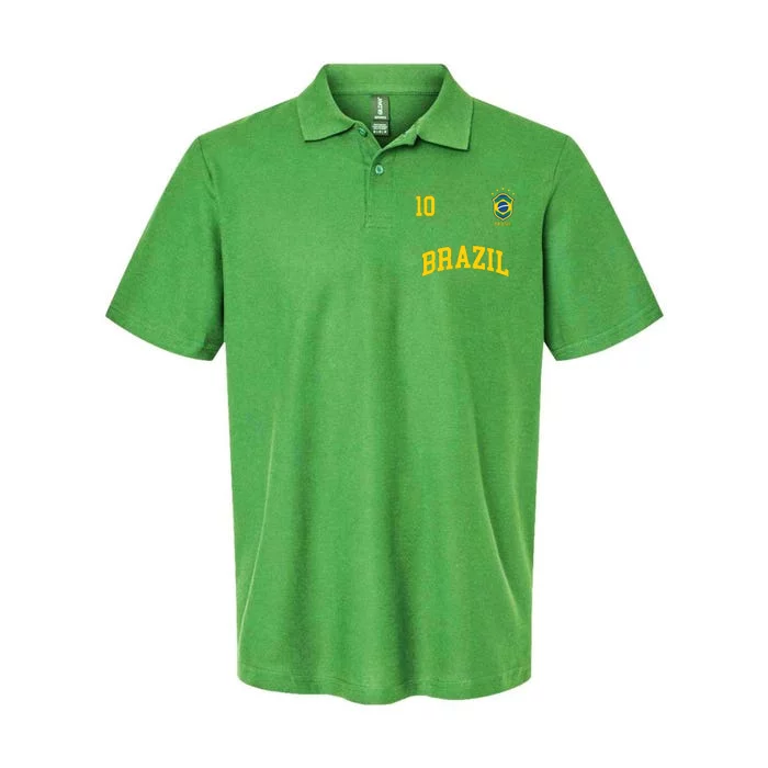 Cool Brazil Soccer Jersey Softstyle Adult Sport Polo