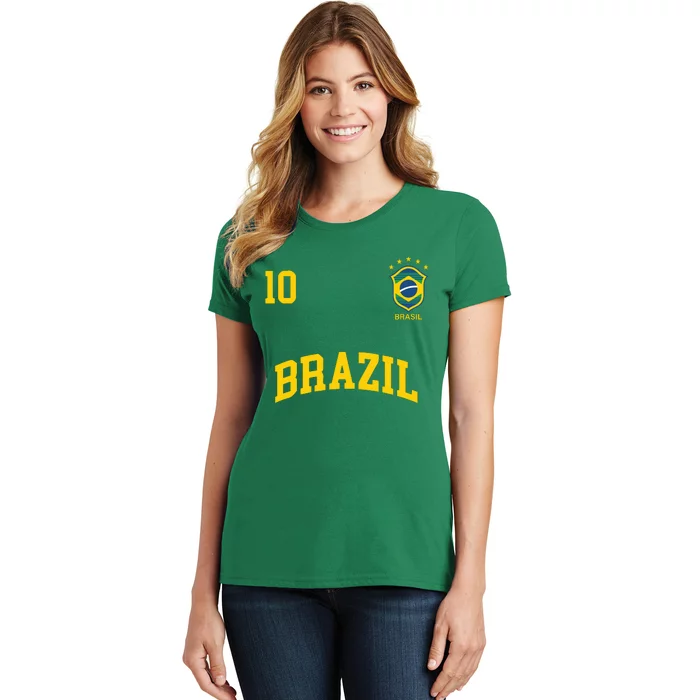 Cool Brazil Soccer Jersey Women's T-Shirt