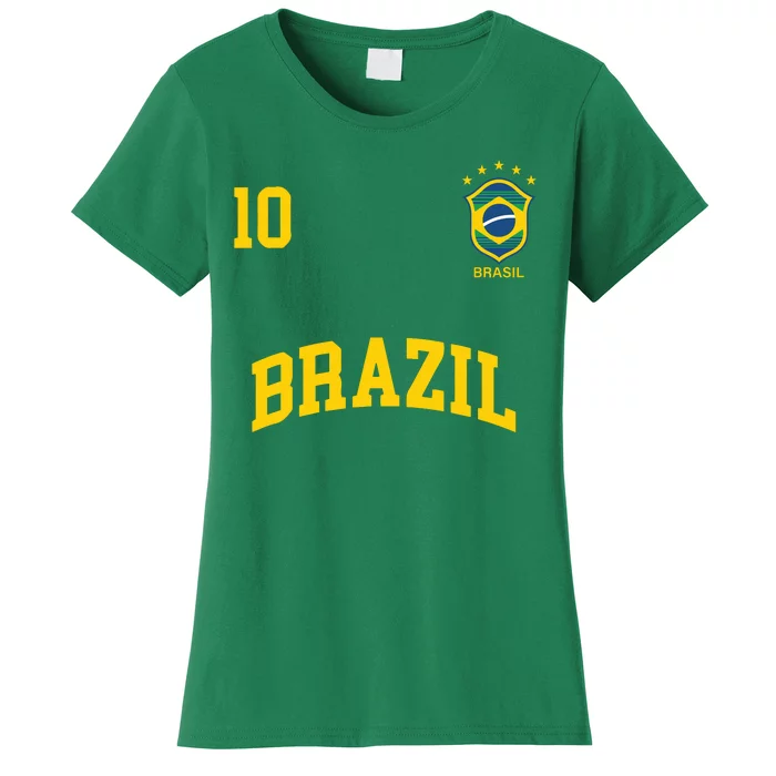 Cool Brazil Soccer Jersey Women's T-Shirt