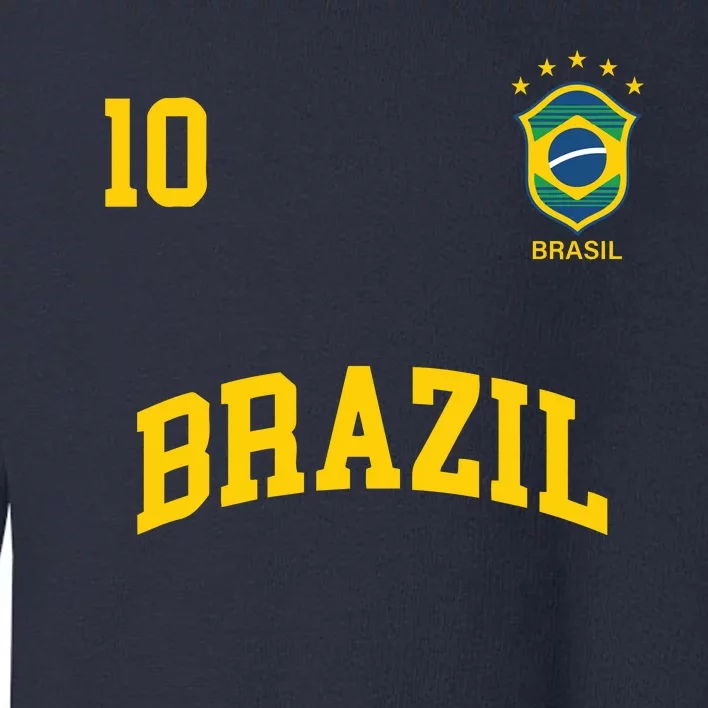 Cool Brazil Soccer Jersey Toddler Sweatshirt