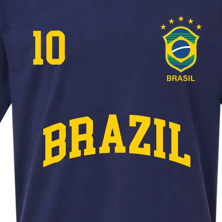 Cool Brazil Soccer Jersey Sueded Cloud Jersey T-Shirt