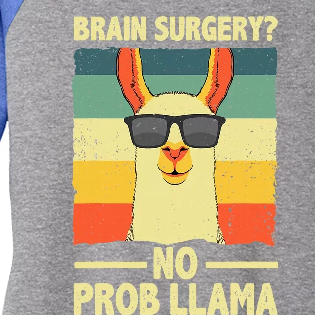 Cute Brain Surgery For Get Well Soon Recovery Women's Tri-Blend 3/4-Sleeve Raglan Shirt