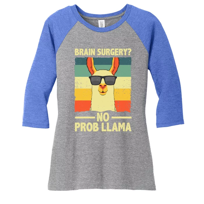 Cute Brain Surgery For Get Well Soon Recovery Women's Tri-Blend 3/4-Sleeve Raglan Shirt