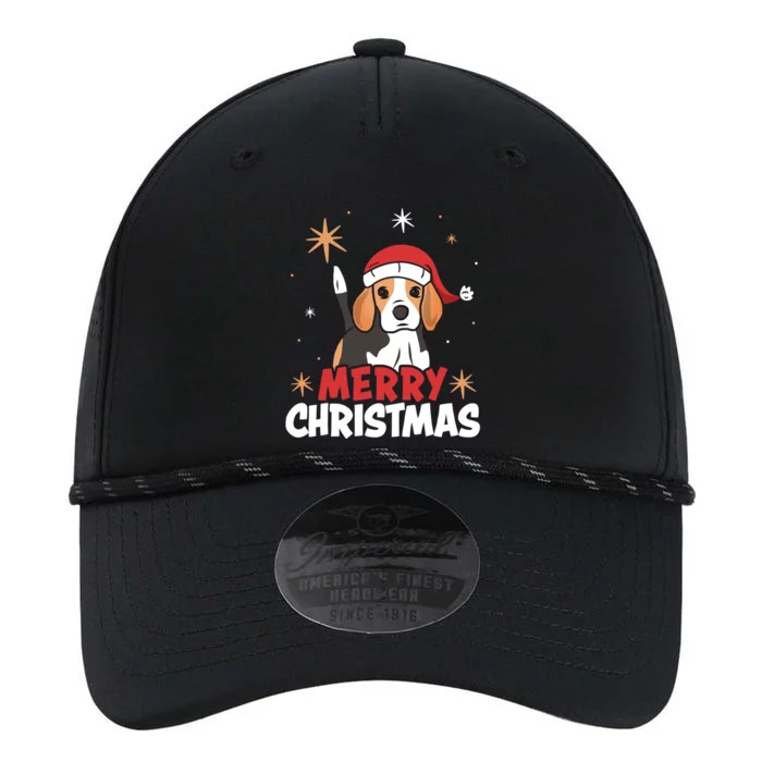 Cute Beagle Santa Dog Lovers Merry Christmas Xmas Design Funny Gift Performance The Dyno Cap