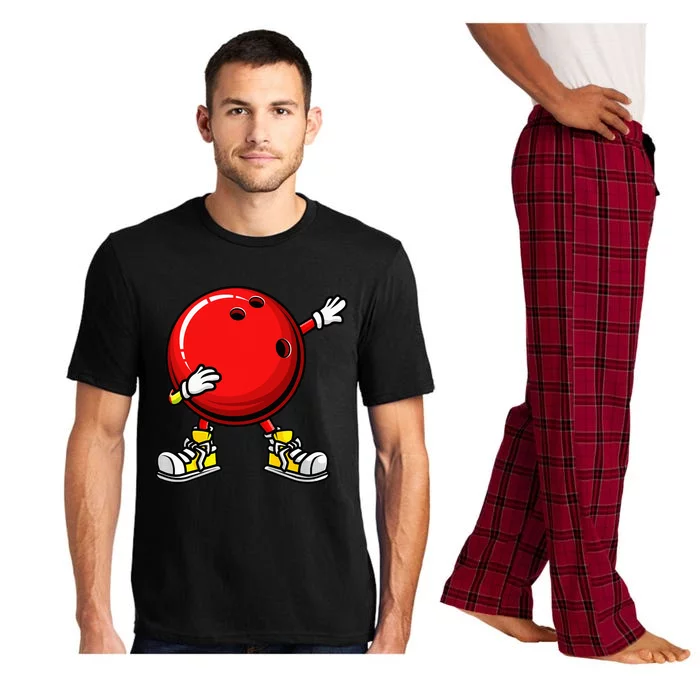 Cool Bowling Spare Strike Bowler Coach Dabbing Pajama Set