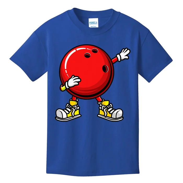 Cool Bowling Spare Strike Bowler Coach Dabbing Kids T-Shirt