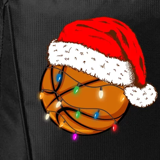 Christmas Basketball Santa Hat Funny Sport Xmas Boy City Backpack