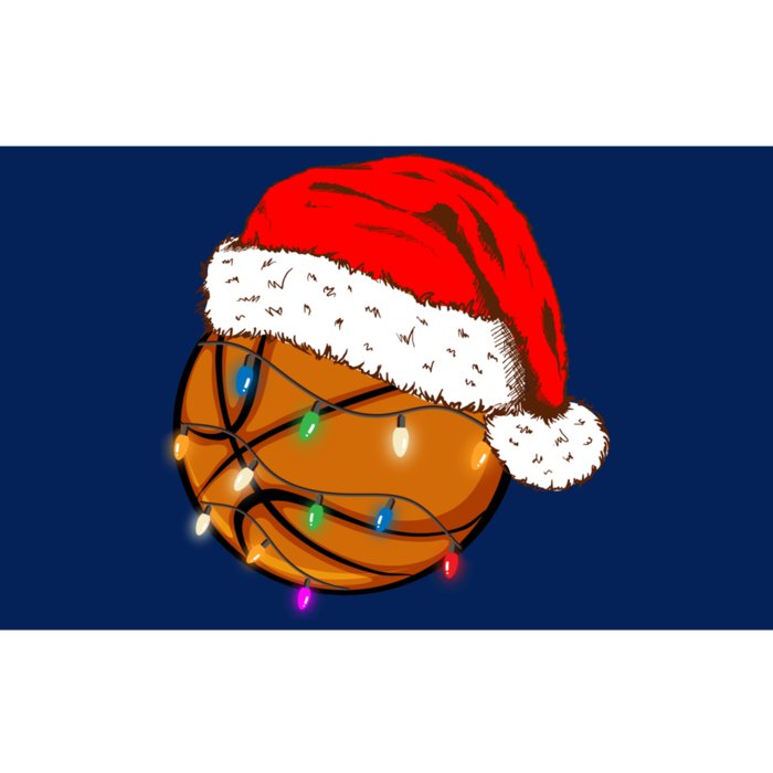 Christmas Basketball Santa Hat Funny Sport Xmas Boy Bumper Sticker