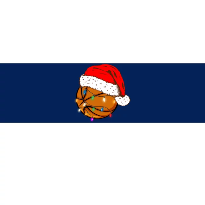 Christmas Basketball Santa Hat Funny Sport Xmas Boy Bumper Sticker