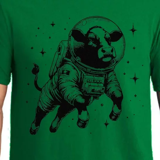 Cow Breeder Space Astronaut Red Angus Cattle Pajama Set