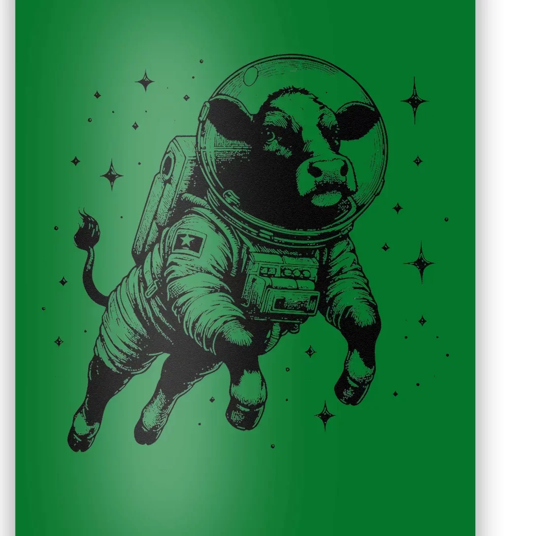 Cow Breeder Space Astronaut Red Angus Cattle Poster