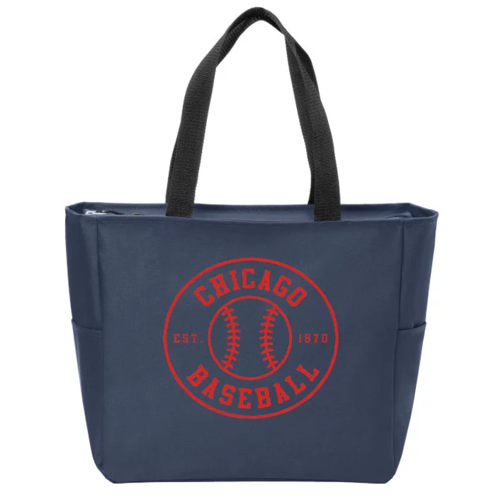 Chicago Baseball Seventh Inning Stretch Fan Gear Zip Tote Bag