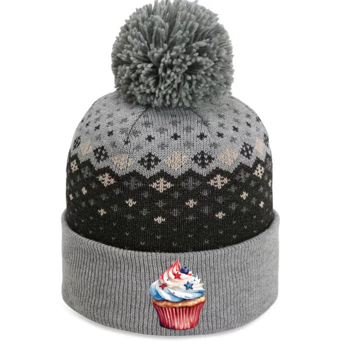 Cupcake Baking Sweet Cupcakes 4th Of July The Baniff Cuffed Pom Beanie