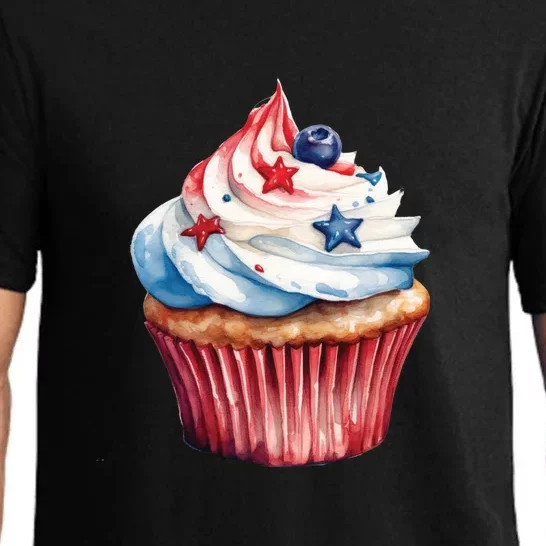 Cupcake Baking Sweet Cupcakes 4th Of July Pajama Set