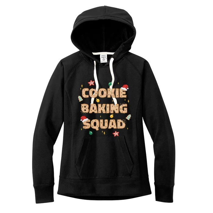 Cookie Baking Squad Sweet Christmas Baking Crew Meme Gift Women's Fleece Hoodie